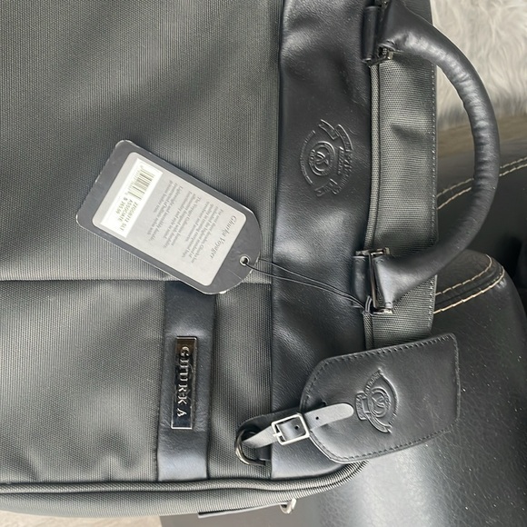 GHURKHA Voyager, luxury travel briefcase / laptop case - leather trim,new w tags - Picture 4 of 9